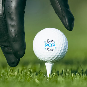 Balles De Golf Meilleure pop jamais   Grand-père Fête des pères C