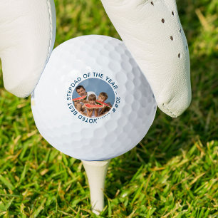 Balles De Golf Meilleure Stepdad de l'année votée   Photo ronde