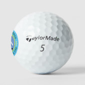 Balles De Golf MEILLEURS TROUS DANS UN MONogramme Bleu (Logo)