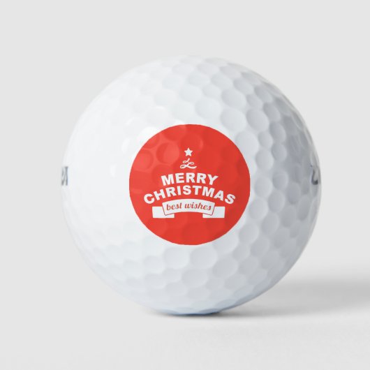 Balles De Golf Meilleurs voeux de Noël (Devant)