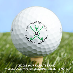 Balles De Golf Mémorial du golfeur en mémoire d'amour