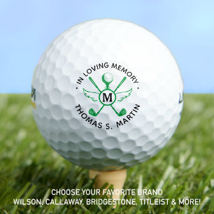 Balles De Golf Mémorial du golfeur en mémoire d'amour