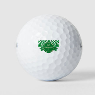 Balles De Golf Mensaje Soy 100% Biodegradable
