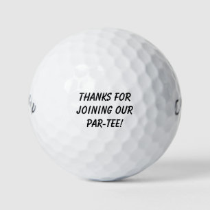 Balles De Golf « Merci de vous joindre à notre par-tee ! » Mariag