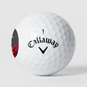Balles De Golf Mère de la salle Marsala Bourgogne Floral (Logo)