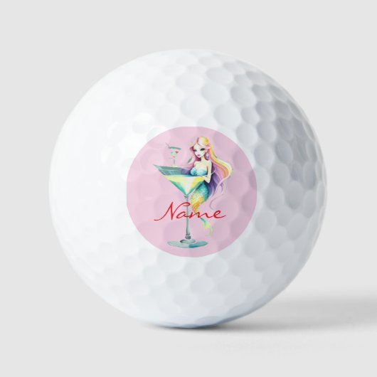 Balles De Golf Mermaid Martini Girl Thunder_Cove (Recto)