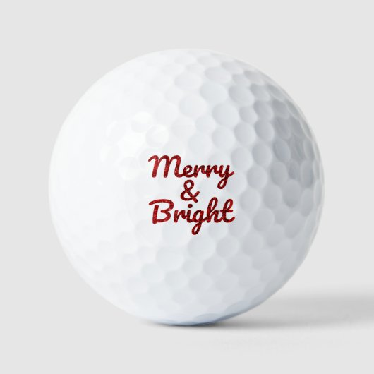 Balles De Golf Merry and Bright Christmas (Recto)