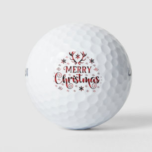 Balles De Golf Merry Christmas Snowflakes