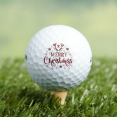 Balles De Golf Merry Christmas Snowflakes (T-shirt Insitu)