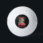 Balles De Golf Merry Christmas Vintage Red Santa Truck<br><div class="desc">Joyeux Noël Vintage Red Père Noël Truck Êtes-vous un fan de Père Noël, bonhomme de neige, elfe, renne, saison de Noël? drôle Noël Mon Cute Père Noël, bonhomme de neige, renne, Ils roulent un Vintage Père Noël Truck rempli de cadeaux et bonbons de Noël et de neige autour, le design...</div>