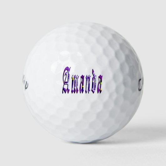 Balles De Golf Mesdames Amanda, (Devant)