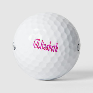 Balles De Golf Mesdames, Appelées Elizabeth,