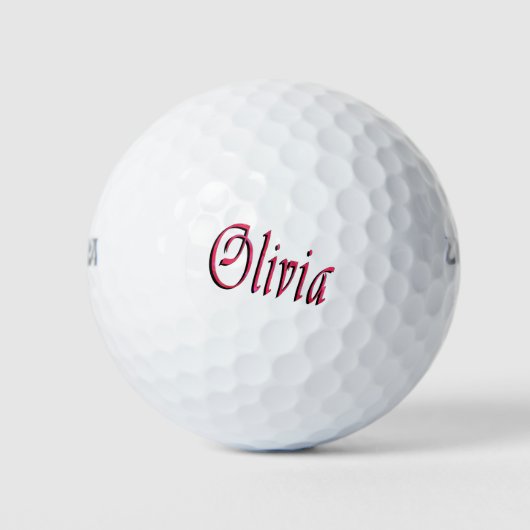 Balles De Golf Mesdames, Appelées Olivia, (Devant)