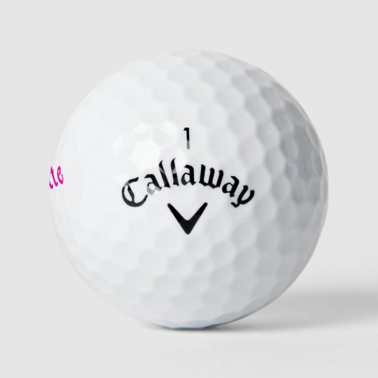 Balles De Golf Mesdames, Charlotte, (Logo)