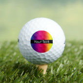 Balles de Golf Message Couleur Arc-en-Ciel (T-shirt Insitu)