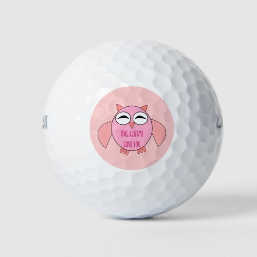 Balles De Golf Message d'amour mignon Boule de golf (Devant)