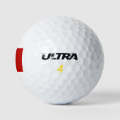Balles De Golf Message de Cat King pour Citer rouge (Logo)