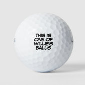 Balles De Golf Message de nom personnalisé drôle perdu (Devant)