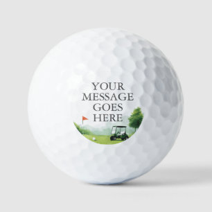 Balles De Golf Message personnalisé pour buggy de golf classique