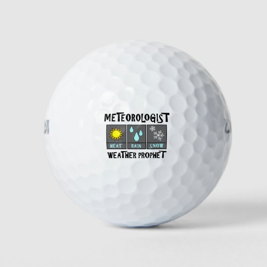 Balles De Golf Météorologue Météo Prophète Mug (Devant)