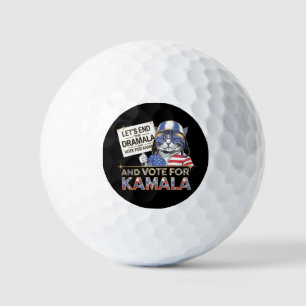 Balles De Golf Mettons fin à la Dramala et votons pour Kamala