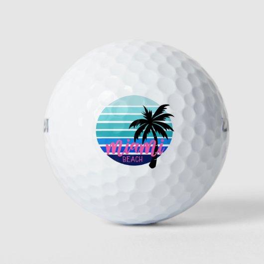 Balles De Golf Miami Beach (Devant)