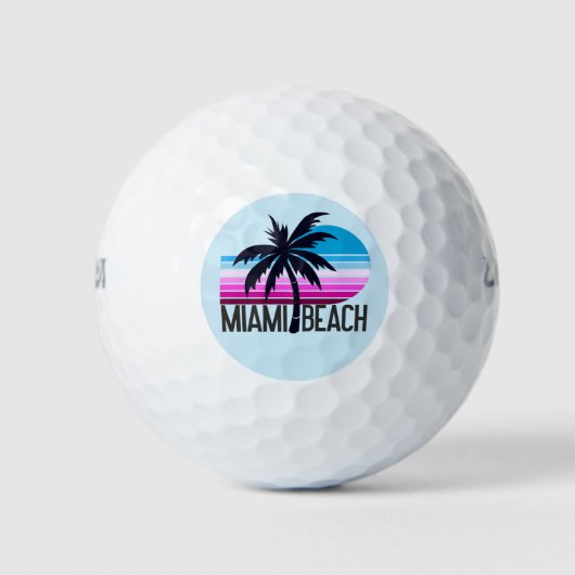 Balles De Golf Miami Beach (Devant)