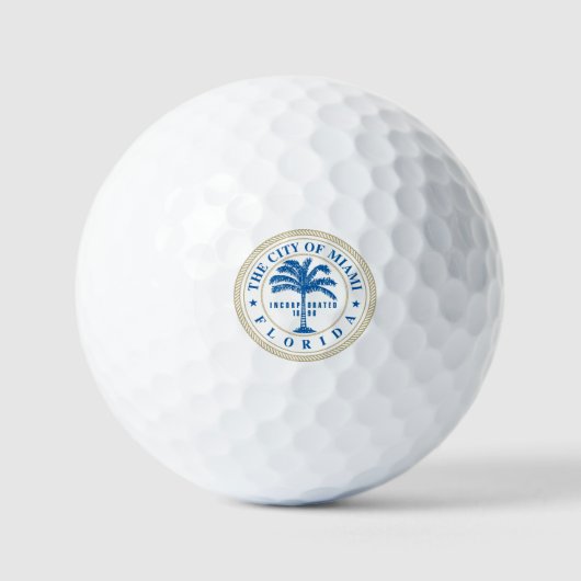 Balles De Golf Miami Floride (Recto)