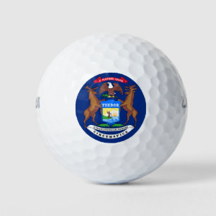 BALLES DE GOLF MICHIGAN FLAG