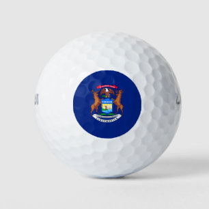 Balles De Golf Michigan State Flag Design