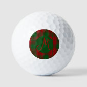 Balles De Golf Middleton Tartan Monogrammé (Recto)