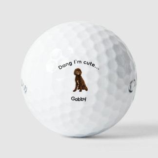 Balles De Golf Mignon à croquer Image de l'animal en aquarelle No