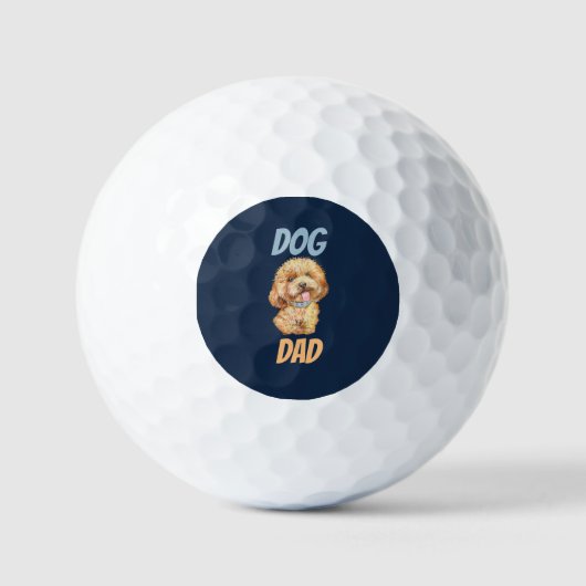 Balles De Golf Mignon Chien Papa (Recto)