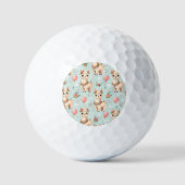 Balles De Golf Mignon Llama Boho (Recto)