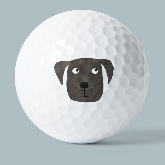 Balles De Golf Mignonne Black Labrador Retriever Chien