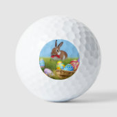Balles De Golf Mignonne Bunnyfor Pâques pour une humeur positive (Recto)
