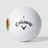 Balles De Golf Mignonne et drôle de pastèque (Logo)
