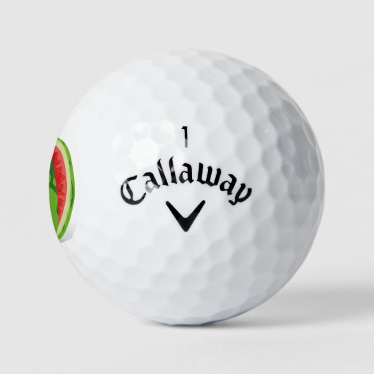 Balles De Golf Mignonne et drôle de pastèque (Logo)