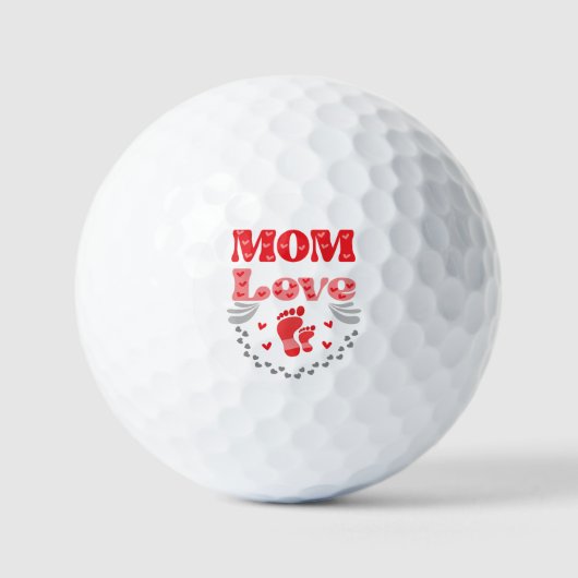 Balles De Golf Mignonne Maman Amour (Recto)