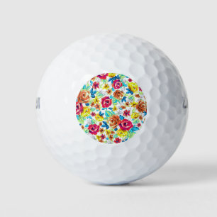 Balles De Golf Mignons coloré vintage rose aimant voiture motif
