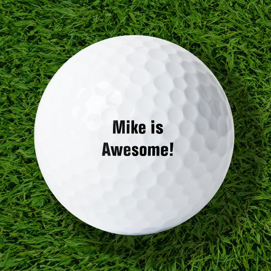 Balles De Golf Mike est génial Balls de Golf