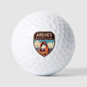 Balles De Golf Moab Arches National Park Utah Delicate Arch Retro