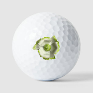 Balles De Golf MOD Fleur de magnolia verte Personnaliser le logo 
