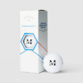 Balles De Golf Modèle de monogramme avec nom personnalisé Cadeau  (Conditionnement)