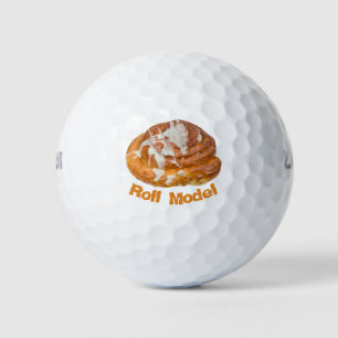 Balles De Golf Modèle de rouleau de cannelle à pain