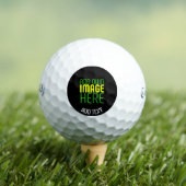 BALLES DE GOLF MODÈLE DE TEXTE D'IMAGE NOIRE SIMPLE ET MODERNE (T-shirt Insitu)