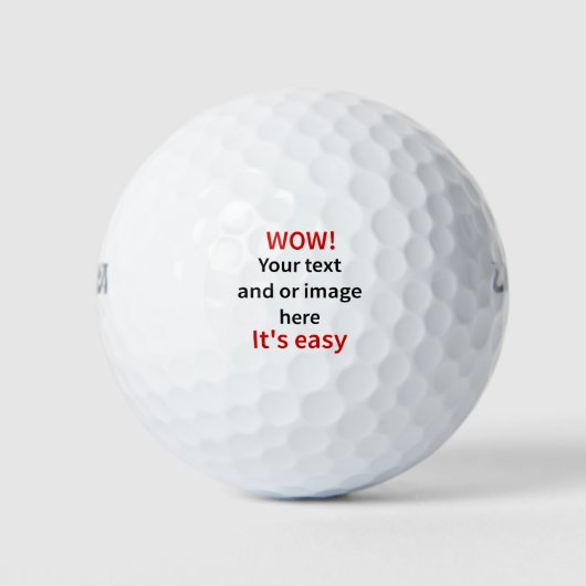 Balles De Golf Modèle personnalisable (Devant)