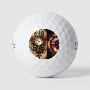 Balles De Golf Modèle tatouage Rose Compass T-Shirt Design