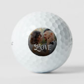 Balles De Golf Modern Love Custom Wedding Photo Couples Gifts (Recto)
