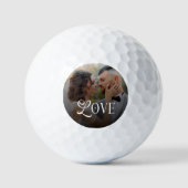 Balles De Golf Modern Love Custom Wedding Photo Couples Gifts (Recto)